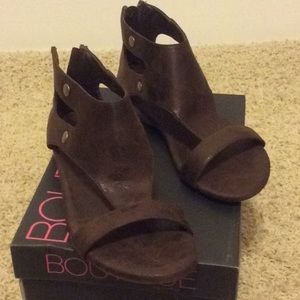 Brown gladiator sandals